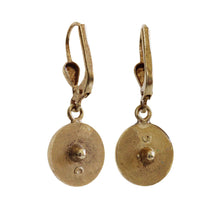 Catherine Popesco 14k Gold Plated Enamel Petite Round Crystal Earrings, 3020G Black
