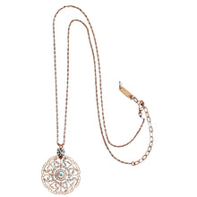 Mariana "On A Clear Day" Rose Gold Plated Filigree Pendant Crystal Necklace, 5210 0011ABmr