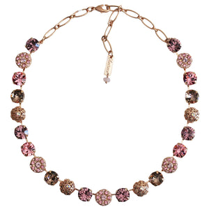 Mariana "Flamingo" Rose Gold Plated Lovable Embellished Necklace Crystal Necklace, 3204 319rg