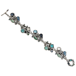 Patricia Locke "Firebird" Sterling Silver Plated Bracelet, 7.5" Zephyr BR0359S
