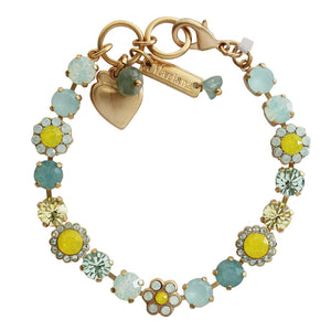Mariana "Blondie" Gold Plated Must-Have Blossom Crystal Bracelet, 4173/3 136yg
