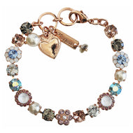 Mariana "Cake Batter" Rose Gold Plated Must-Have Blossom Crystal Bracelet, 4173/3 1147rg