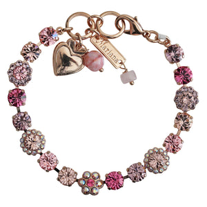 Mariana "Flamingo" Rose Gold Plated Must-Have Blossom Crystal Bracelet, 4173/3 319rg