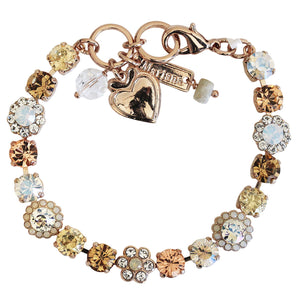 Mariana "Peace" Rose Gold Plated Must-Have Blossom Crystal Bracelet, 4173/3 1125rg