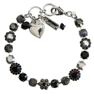 Mariana "Rocky Road" Rhodium Plated Must-Have Blossom Crystal Bracelet, 4173/3 1149ro