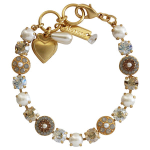 Mariana "Champagne and Caviar" Gold Plated Must-Have Pavé Crystal Bracelet, 4044 3911yg