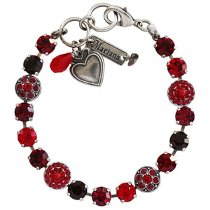 Mariana "Lady in Red" Silver Plated Must-Have Pavé Crystal Bracelet, 4044 1070