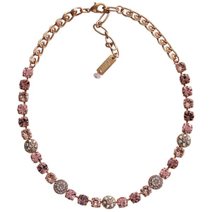 Mariana "Flamingo" Rose Gold Plated Must-Have Pavé Crystal Necklace, 3044/1 319mr