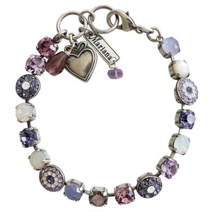 Mariana "Purple Mix" Silver Plated Must-Have Pavé Crystal Bracelet, 4044 M1062