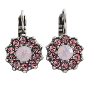 Mariana "Antigua" Silver Plated Daisy Crystal Earrings, 1157 223-1