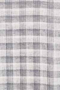 Chan Luu Cashmere and Silk Scarf Wrap - Ebony White Metallic Gingham BRH-SC-448