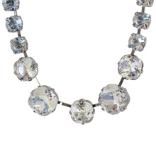 Mariana "Moonlight" Rhodium Plated Graduated Cushion Cut Crystal Necklace, 3326/3 001MOLro