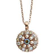 Mariana "Aurora" Guardian Angel Rose Gold Plated Pendant Crystal Necklace, 5212 1093rg