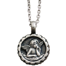 Mariana "Red AB" Guardian Angel Silver Plated Pendant Crystal Necklace, 5212 208AB