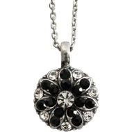 Mariana "Checkmate" Guardian Angel Silver Plated Pendant Crystal Necklace, 5212 280-1