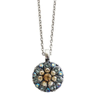 Mariana "Moon Drops" Guardian Angel Silver Plated Pendant Crystal Necklace, 5212 216-3