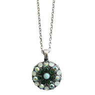 Mariana "Fern" Guardian Angel Silver Plated Pendant Crystal Necklace, 5212 2143