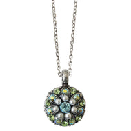 Mariana "Green Blue Pearl" Guardian Angel Silver Plated Pendant Crystal Necklace, 5212 84