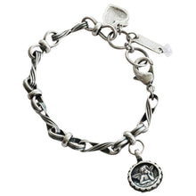 Mariana "On A Clear Day" Silver Plated Twist Chain Link Guardian Angel Crystal Bracelet, 4026/3 001001