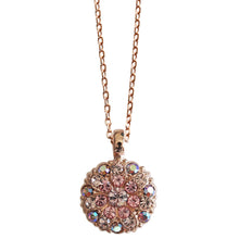 Mariana "Flamingo" Guardian Angel Rose Gold Plated Pendant Crystal Necklace, 5212 319mr