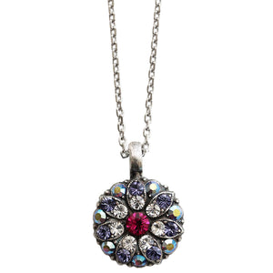Mariana "Purple Fuchsia" Guardian Angel Pendant Crystal Necklace, 5212 300-1