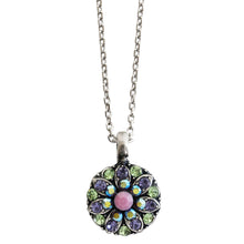 Mariana "Flower Power" Guardian Angel Silver Plated Pendant Crystal Necklace, 5212 27