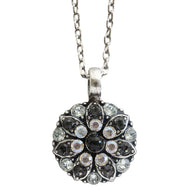 Mariana "Zulu" Guardian Angel Silver Plated Pendant Crystal Necklace, 5212 1080
