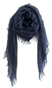 Chan Luu Cashmere and Silk Scarf Wrap - Indigo BRH-SC-140