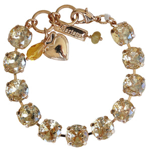 Mariana "Kalahari" Gold Plated Lovable Round Crystal Bracelet, 4474 216216rg