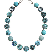 Mariana "Bliss" Silver Plated Lovable Rosette Crystal Necklace, 3084 2672