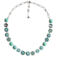 Mariana "Bliss" Rhodium Plated Lovable Rosette Crystal Necklace, 3084 M2675-ro