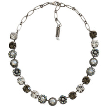 Mariana "Ice" Silver Plated Lovable Rosette Crystal Necklace, 3084 512
