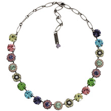 Mariana "Flower Power" Silver Plated Lovable Rosette Crystal Necklace, 3084 803