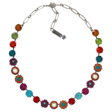 Mariana "Masai" Silver Plated Lovable Mixed Element Crystal Necklace, 3045/1 M1077