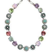 Mariana "Pina Colada" Silver Plated Lovable Rosette Crystal Necklace, 3084 1063