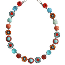 Mariana "Serengeti" Silver Plated Lovable Mixed Element Crystal Necklace, 3045/2 M1079