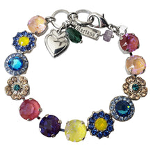 Mariana "Sunkissed Rainbow" Rhodium Plated Lovable Mixed Element Crystal Bracelet, 4045/1 168-1ro