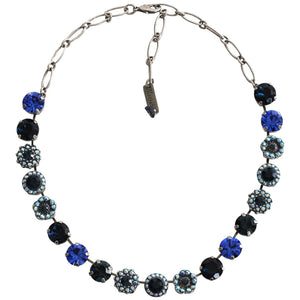 Mariana "Tranquility" Silver Plated Lovable Rosette Crystal Necklace, 3084 207