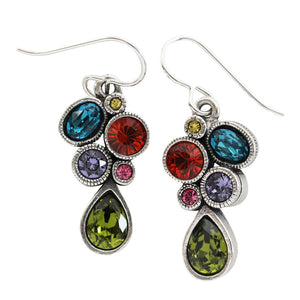 Patricia Locke "Leading Lady" Sterling Silver Plated Swarovski Earrings, Fling EF0989S