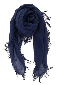 Chan Luu Cashmere and Silk Scarf Wrap - Medieval Blue BRH-SC-140