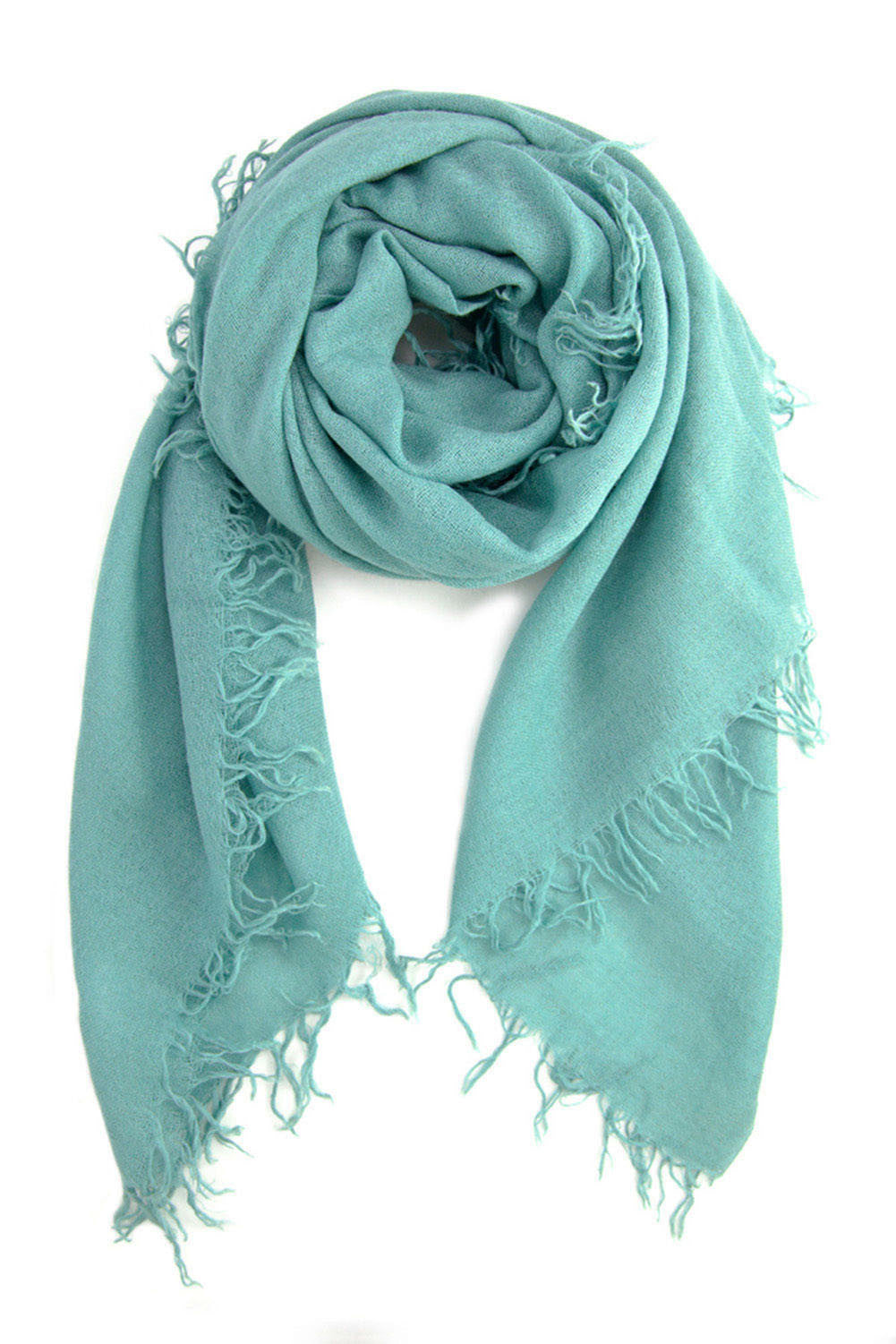 Chan Luu Cashmere and Silk Scarf Wrap - Mineral Blue BRH-SC-140