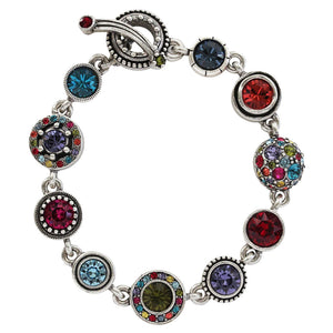 Patricia Locke "Pantomime" Sterling Silver Plated Bracelet, 7.25" Celebration BR0331S