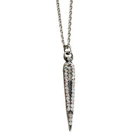 Mariana "On A Clear Day" Silver Plated Spear Pendant Crystal Necklace, 5304 0011AB
