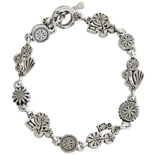 Patricia Locke Petite Sterling Silver Plated Swarovski Mosaic Art Bracelet, 7.25" BR0353S Zephyr