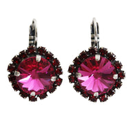 Mariana "Firefly" Silver Plated Rivoli Statement Crystal Earrings, 1137/1R 208502