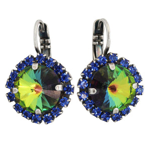 Mariana "Prism Rainbow" Silver Plated Rivoli Statement Crystal Earrings, 1137/1R 206222