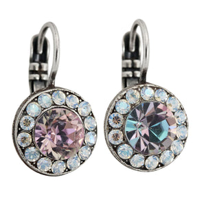 Mariana "Ice Queen" Silver Plated Must-Have Round Pavé Crystal Earrings, 1129 1154sp