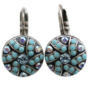 Mariana "Bliss" Silver Plated Swirl Pavé Crystal Earrings, 1059/1 2672