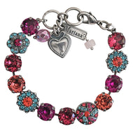 Mariana "Sorbet" Silver Plated Lovable Swirl Crystal Bracelet, 4259 292
