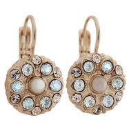 Mariana "Kalahari" Rose Gold Plated Small Floral Crystal Earrings, 1401 1078mr